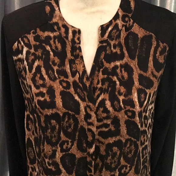 Leopard Print Contemporary Blouse - Picture 2 of 5